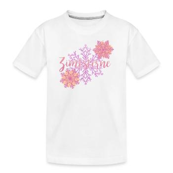 Cinnamon Star Christmas Motif - Kids' Premium Organic T-Shirt - white - Front