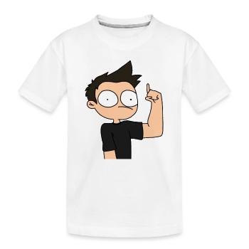 Chiby marv doigt levé - T-shirt bio Premium Enfant - blanc - Devant