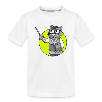 Beruf Lehrer Retro - Kinder Premium Bio T-Shirt - Weiß - Vorne