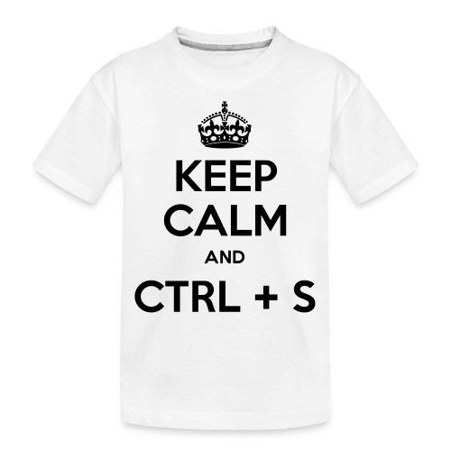 Keep Calm and CTRL+S - T-shirt bio Premium Enfant
