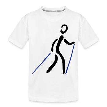 Nordic Walking 2C - T-shirt bio Premium Enfant - blanc - Devant