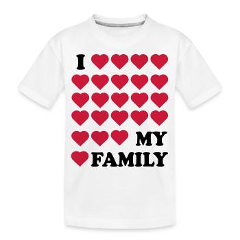 Famille - T-shirt bio Premium Enfant - blanc - Devant