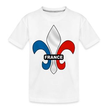 france - fleur de lys - T-shirt bio Premium Enfant - blanc - Devant