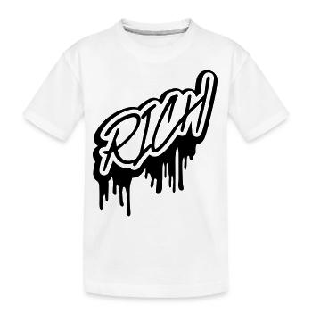 Schleim Rich lettrage - T-shirt bio Premium Enfant - blanc - Devant