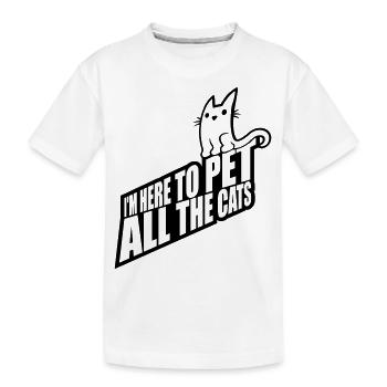 Animaux de compagnie tous les chats - T-shirt bio Premium Enfant - blanc - Devant