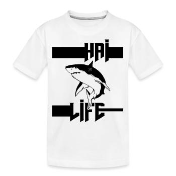 Requin hai-vie biologie marine sous-marine Requin - T-shirt bio Premium Enfant - blanc - Devant