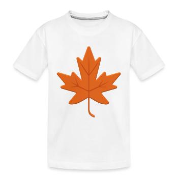 Autumn Leaf Canada Natural Tree Garden Ahronblatt - T-shirt bio Premium Enfant - blanc - Devant