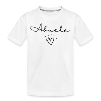 Abuela. Abuela Geschenk - Kinder Premium Bio T-Shirt - Weiß - Vorne
