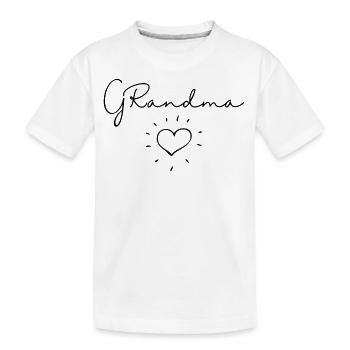 Grand-mère. Cadeau de grand-mère - T-shirt bio Premium Enfant - blanc - Devant