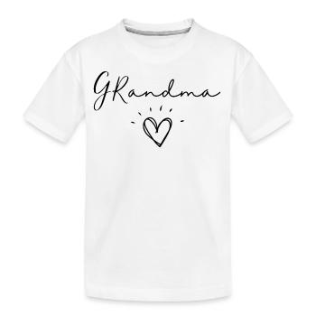 Grand-mère. Cadeau de grand-mère - T-shirt bio Premium Enfant - blanc - Devant