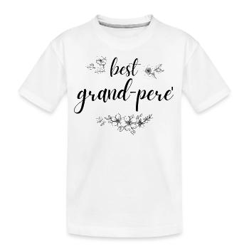 Grand-pere. grand-pere gift - Kids' Premium Organic T-Shirt - white - Front