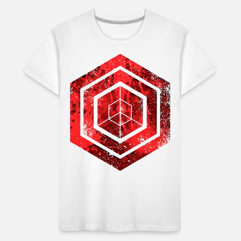 hexagon programming programmer coding geometric Kids' Premium Organic T-Shirt