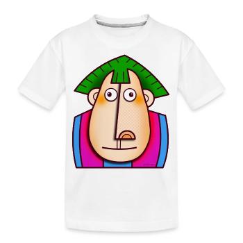 Le prêtre singe - T-shirt bio Premium Enfant - blanc - Devant