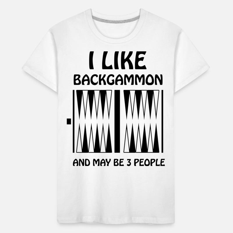 Boardgame Chess Backgammon Game Night Kids' Premium Organic T-Shirt