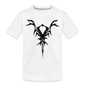 Scorpion Tribal Tattoo Style - Kinder Premium Bio T-Shirt - Weiß - Vorne