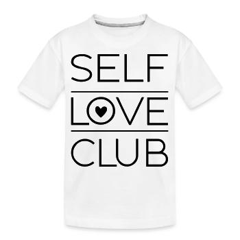 Club d’amour de soi - T-shirt bio Premium Enfant - blanc - Devant