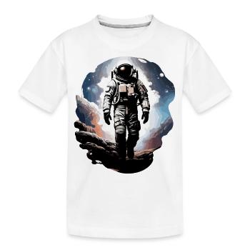 Astronaut - Kinder Premium Bio T-Shirt - Weiß - Vorne
