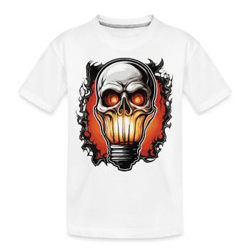 Ampoule / Ampoule / Luminosité / Lumière - T-shirt bio Premium Enfant - blanc - Devant