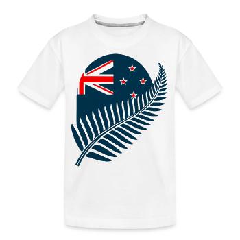 New Zealand Aotearoa Kiwi 2 - Kids' Premium Organic T-Shirt - white - Front