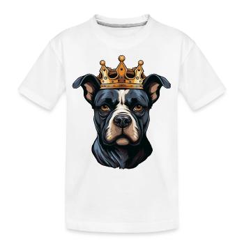 Couronne de chien - T-shirt bio Premium Enfant - blanc - Devant