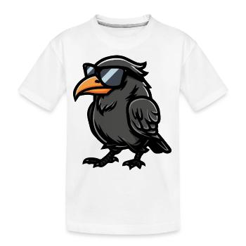 Corbeau corbeau - T-shirt bio Premium Enfant - blanc - Devant