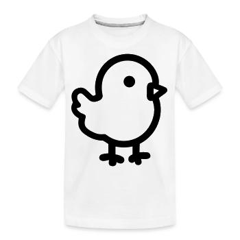 chick - Kids' Premium Organic T-Shirt - white - Front