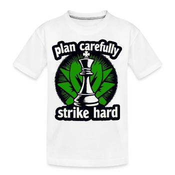 Le plan Schach frappe fort - T-shirt bio Premium Enfant - blanc - Devant