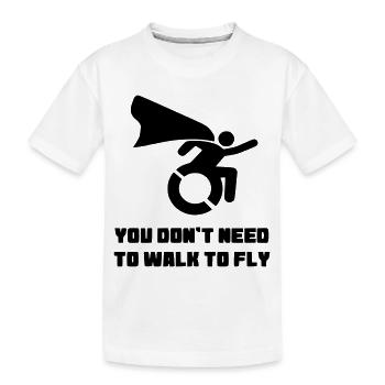 Vous n’avez pas besoin de marcher pour voler # - T-shirt bio Premium Enfant - blanc - Devant