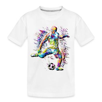Joueurs de football - Buteurs, attaquants, football - T-shirt bio Premium Enfant - blanc - Devant