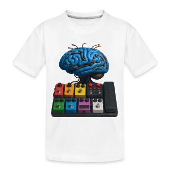 PEDALBOARD BRAIN - sound & vision - T-shirt bio Premium Enfant - blanc - Devant