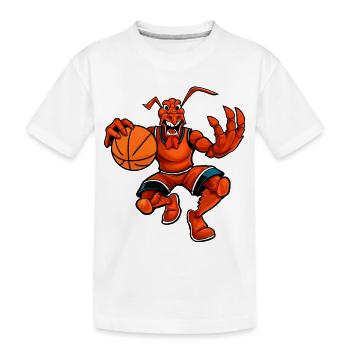 Hummer Basketball - Kinder Premium Bio T-Shirt - Weiß - Vorne