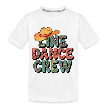 Troupe de danse en ligne rétro - T-shirt bio Premium Enfant - blanc - Devant