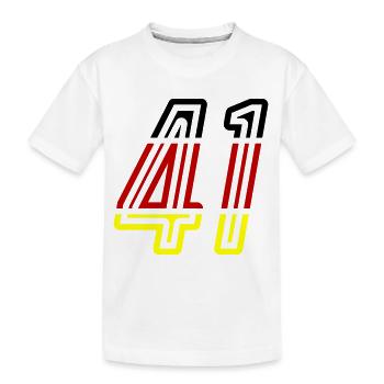 41 Symbole numérique Allemagne - T-shirt bio Premium Enfant - blanc - Devant