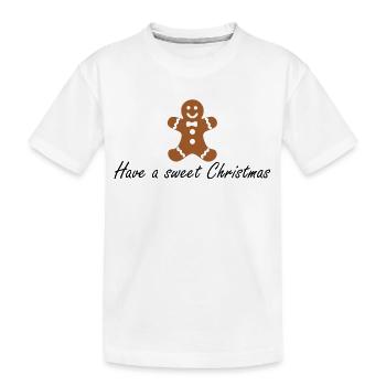 Sweet Christmas! - Kinder Premium Bio T-Shirt - Weiß - Vorne