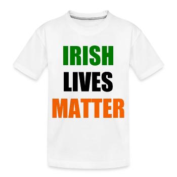 Irish lives matter - Kinder Premium Bio T-Shirt - Weiß - Vorne