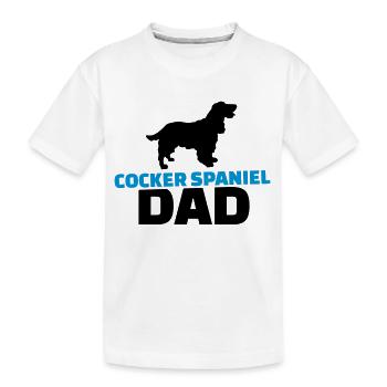 Cocker Spaniel - Kinder Premium Bio T-Shirt - Weiß - Vorne