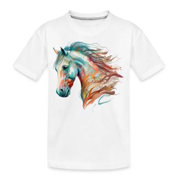 Cheval de charme - T-shirt bio Premium Enfant - blanc - Devant