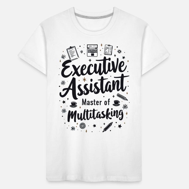 Executive Assistant Master of Multitasking Kids' Premium Organic T-Shirt