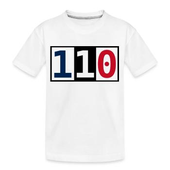 110 - Kids' Premium Organic T-Shirt - white - Front