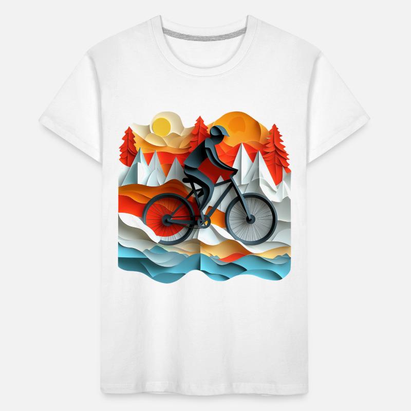 Excursion à vélo T-shirt bio Premium Enfant