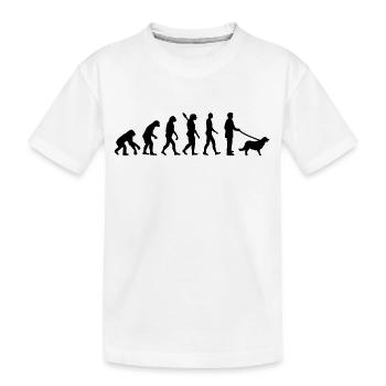 Golden Retriever - Kinder Premium Bio T-Shirt - Weiß - Vorne