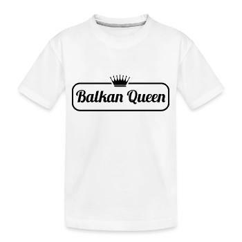 Balkans reine | Croatie Serbie Albanaise Cadeau - T-shirt bio Premium Enfant - blanc - Devant