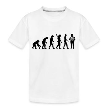 Akkordeon - Kinder Premium Bio T-Shirt - Weiß - Vorne