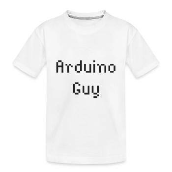 Arduino Guy - Kids' Premium Organic T-Shirt - white - Front