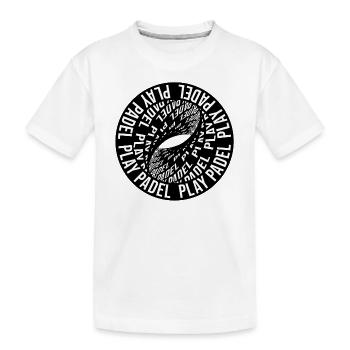 Padel - Gift for padel lovers - Kids' Premium Organic T-Shirt - white - Front