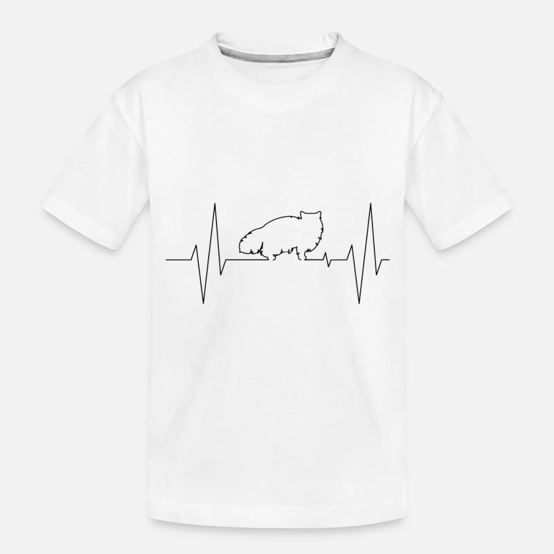 Katze - Kinder Premium Bio T-Shirt - Weiß