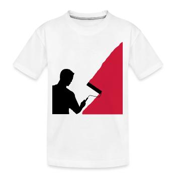 Peintres - Vecteur - T-shirt bio Premium Enfant - blanc - Devant