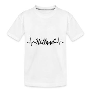 EKG Holland - Kinder Premium Bio T-Shirt - Weiß - Vorne