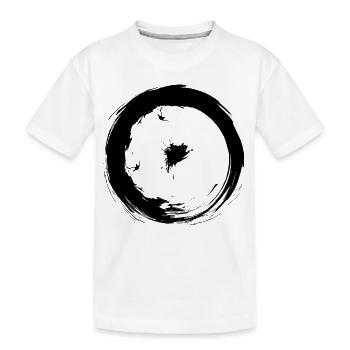 Astronomische Symbole Sonne Symbol Design - Kinder Premium Bio T-Shirt - Weiß - Vorne