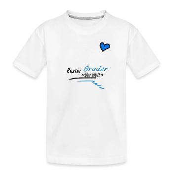 Bester Bruder - Kinder Premium Bio T-Shirt - Weiß - Vorne